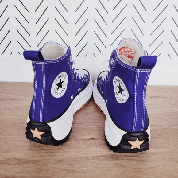 ⭐Converse Run Star Hike Hi Platform Sz 5 Men Shoes Purple White Sneakers A09383C main image 6